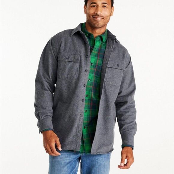 L.L.Bean Men's Chamois Shirt Shacket size XL-Tall - Picture 1 of 9